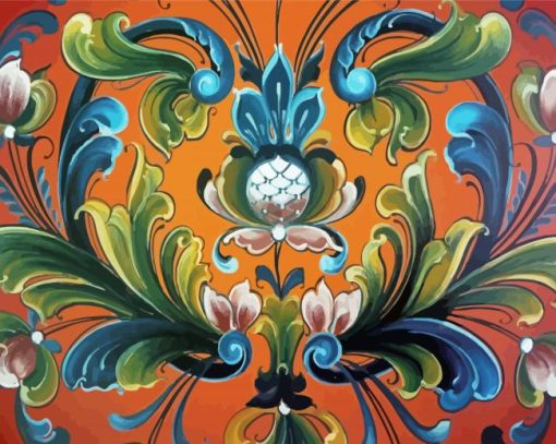 Aesthetic Rosemaling Paint By Number