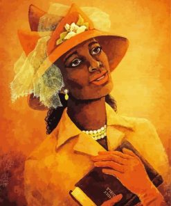 African Woman With Hat Paint By Number