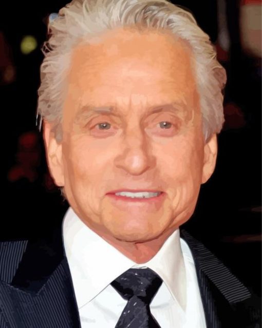 American Actor Michael Douglas Paint By Number