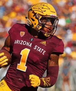 Arisona State Sun Devils American Footballer Paint By Number