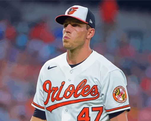 Baltimore Orioles Player Paint By Number