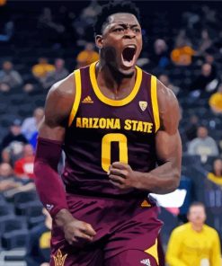 Basketball Player Of Arisona State Sun Devils Team Paint By Number