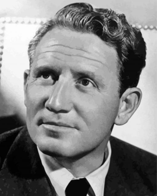 Monochrome Spencer Tracy Paint By Number