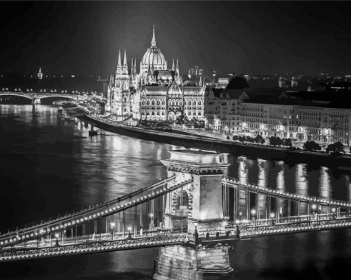 Budapest At Night Paint By Number