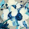 Blue And Blue Flowers Paint By Number