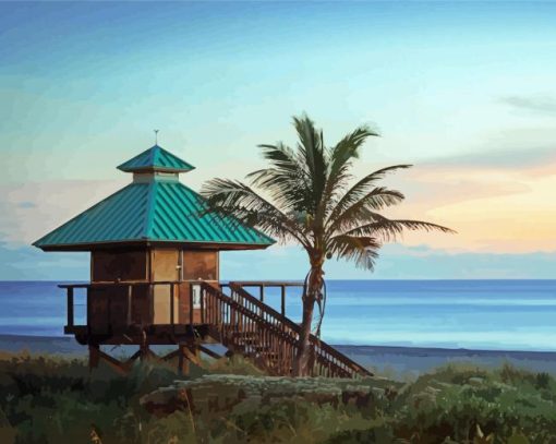 Boca Raton Beach Paint By Number