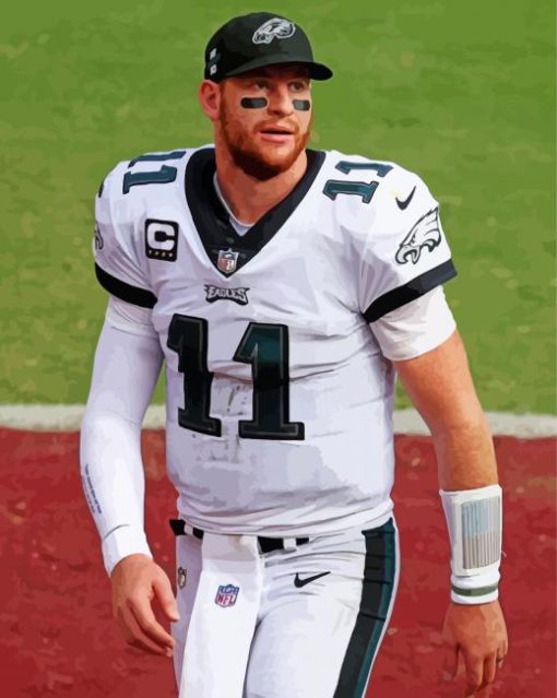 Carson Wentz Player Paint By Number