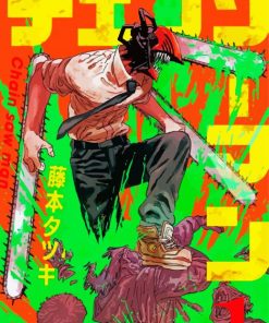 Chainsaw Man Manga Serie Paint By Number