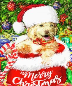 Christmas Puppy Terrier Paint By Number