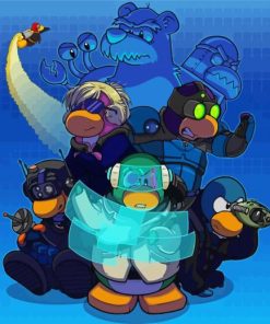 Club Penguin Game Paint By Number