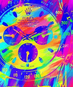 Colorful Rolex Watch Paint By Number