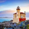 Coquille Riverside Lighthouse Paint By Number