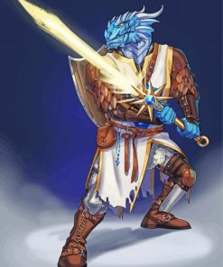 Dragonborn Paladin Paint By Number