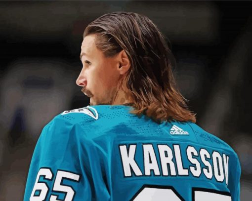 Erik Karlsson Player Paint By Number