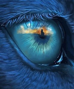 Fantasy Wolf Eye Paint By Number