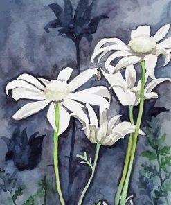 Flannel Flowers Art Paint By Number