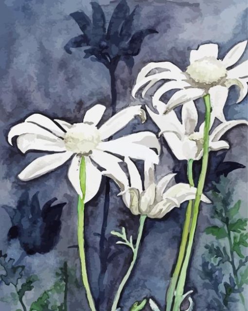 Flannel Flowers Art Paint By Number