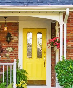 Flowers On Porch Paint By Number