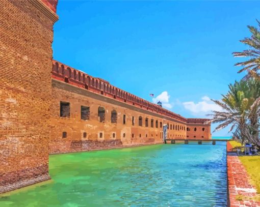 Fort Jefferson Fortress Paint By Number