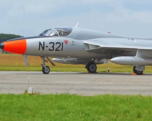 Hawker Hunter Paint By Number