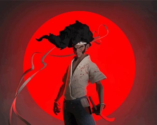 Illustrations Afro Samurai Paint By Number