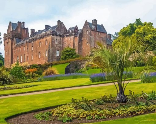 Isle Of Arran Brodick Castle Paint By Number