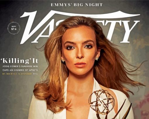 Jodie Comer Emmys Poster Paint By Number