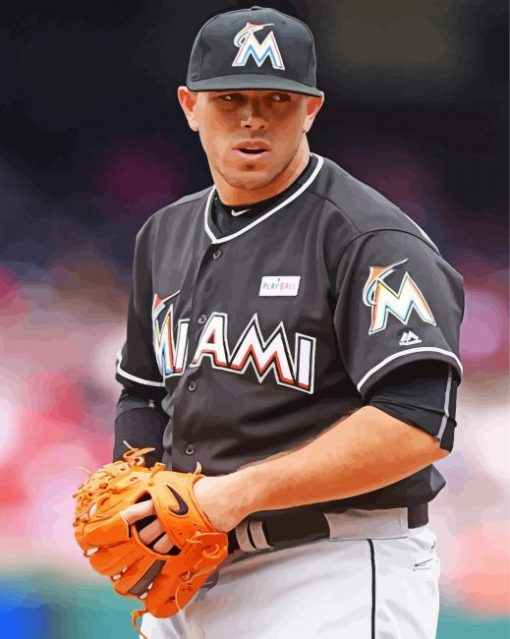 Jose Fernandez Pitcher Paint By Number