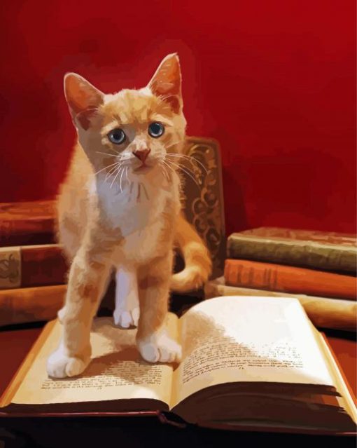 Literature Kitten Paint By Number