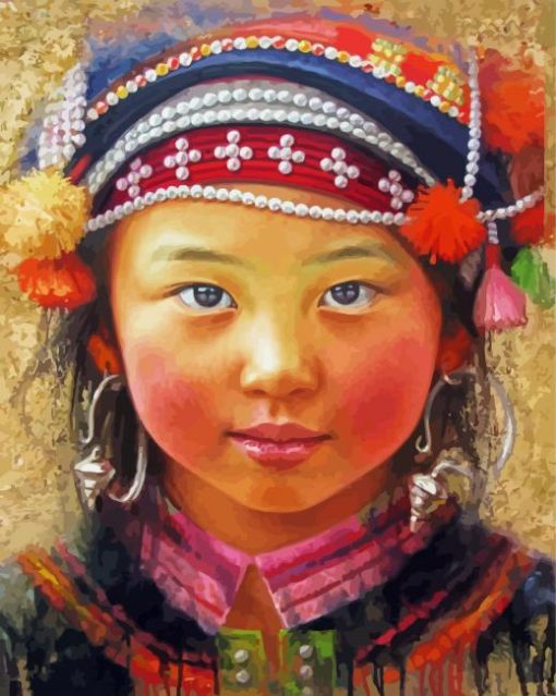 Vietnamese Girl Paint By Number