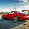 Luxury Red Mazda RX 7 Paint By Number