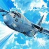 Military Ac 130 Airplane Paint By Number