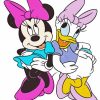 Minnie Mouse And Duck Paint By Number