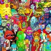 Monsters Rick And Morty Characters Paint By Number