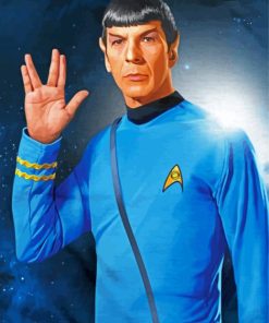 Mr Spock Vulcan Paint By Number