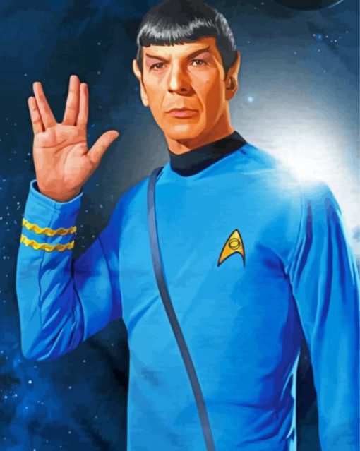 Mr Spock Vulcan Paint By Number