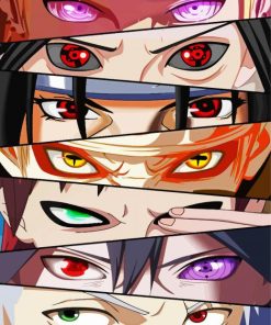 Naruto Eyes Poster Paint By Number