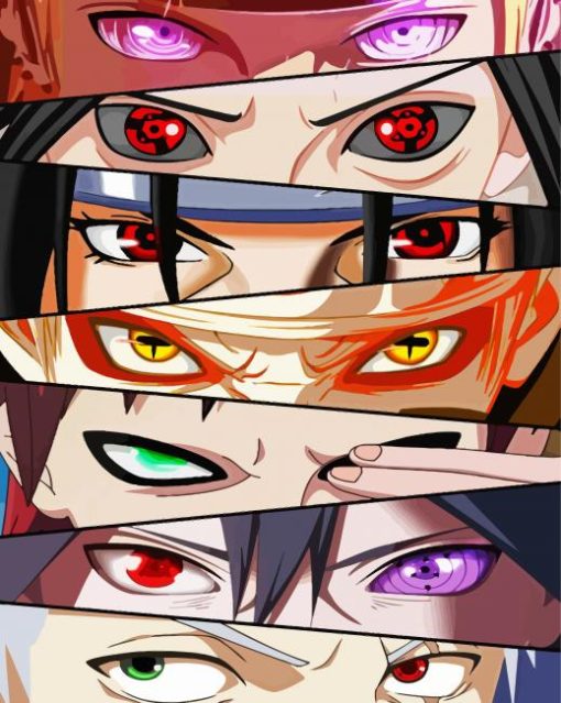 Naruto Eyes Poster Paint By Number