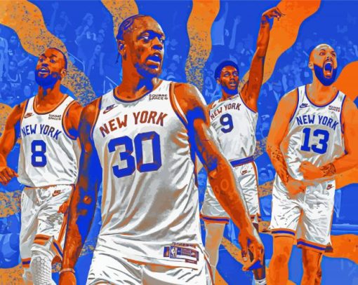 New York Knicks Basketballers Paint By Number