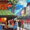 Paris Cafe Scene Paint By Number