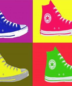 Colorful Converse Art Paint By Number