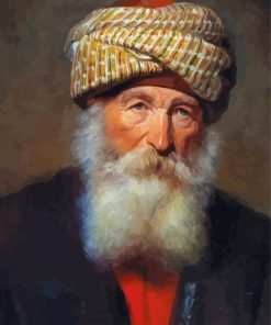 Oriental Man Portrait Paint By Number