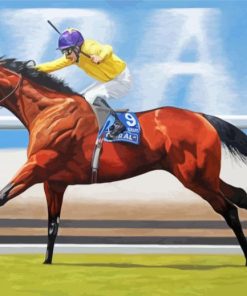 Race Horse Art Paint By Number