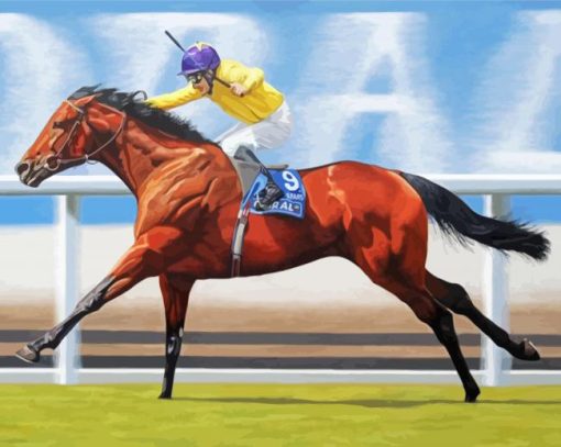 Race Horse Art Paint By Number