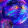 Raibow Planet Art Paint By Number