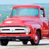 Red 53 Ford Truck Paint By Number