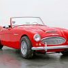 Red Austin Healey Car Paint By Number