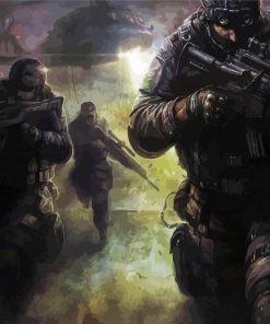 Swat Serie Character Paint By Number