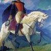 Simon Bolivar Riding Horse Paint By Number