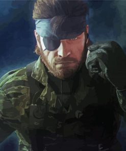 Solid Snake Character Paint By Number